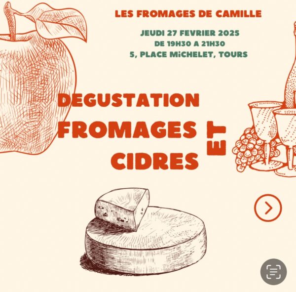Afterwork accords Cidres / Fromages Jeudi 27 février 2025