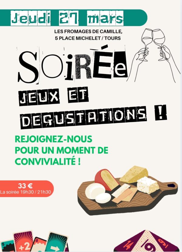 Afterwork Jeux & Dégustations Jeudi 27 mars 2025