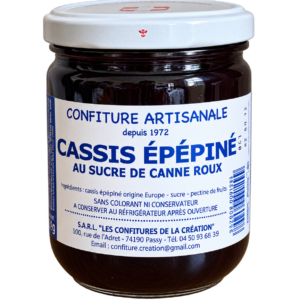 Confiture de Savoie Cassis épépiné